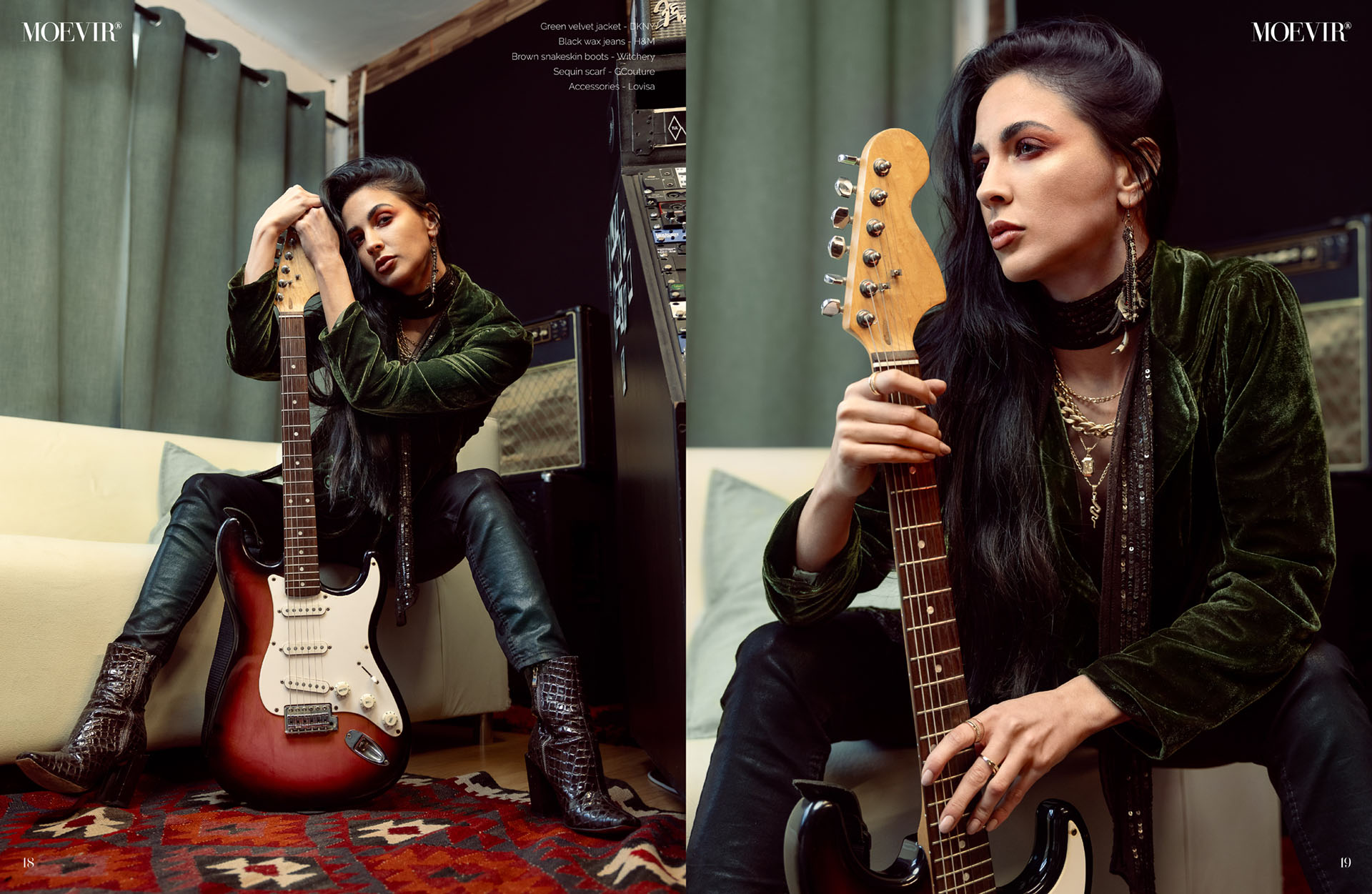 Moevir Magazine rocker fashion editorial cover feature