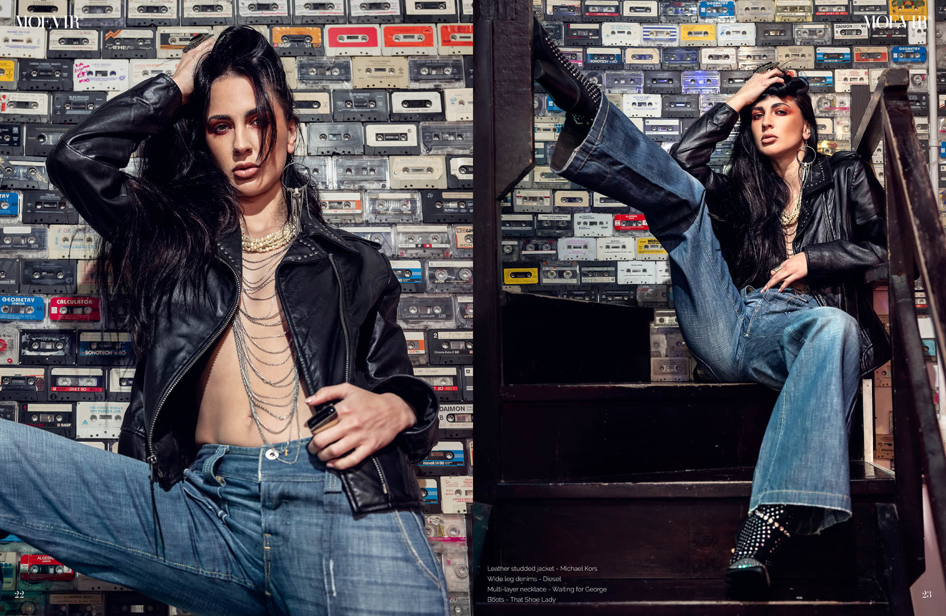 Moevir Magazine rocker fashion editorial cover feature